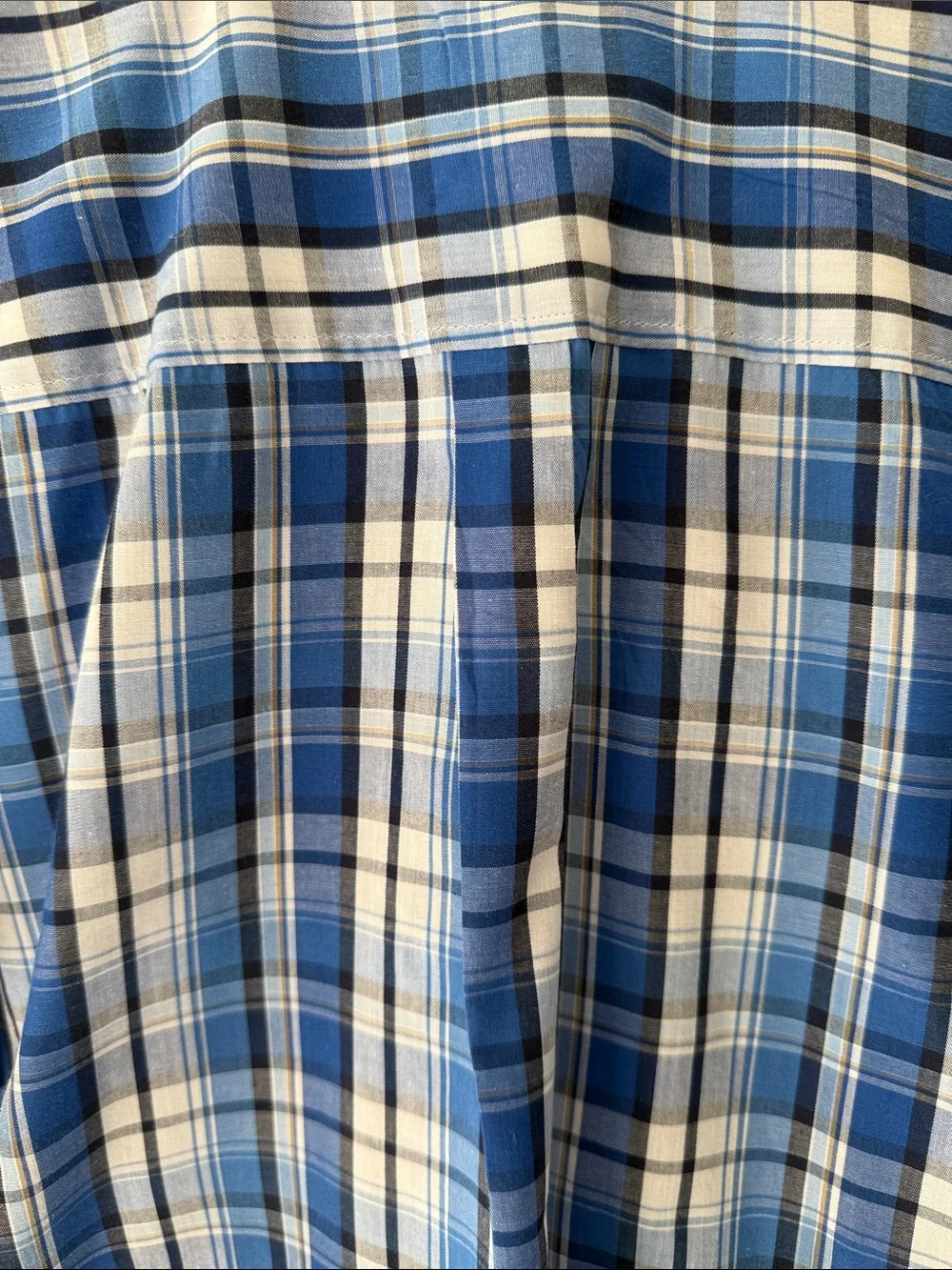 Nautica Boys Blue Plaid Button-Down Shirt Size 20